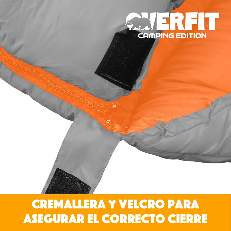 SACO DE DORMIR TERMICO 0 A 15 GRADOS RECTO OVERFIT CAMPING - 5