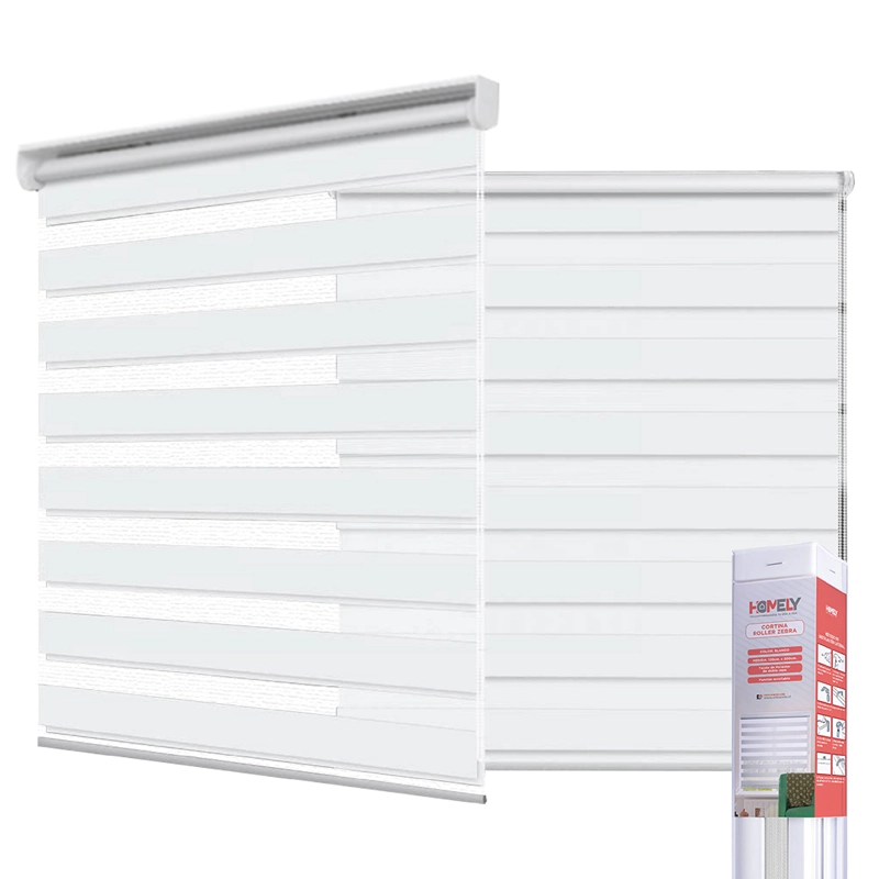 CORTINAS ROLLER DUO DIA Y NOCHE ZEBRA 120X200CM HOMELY - 1