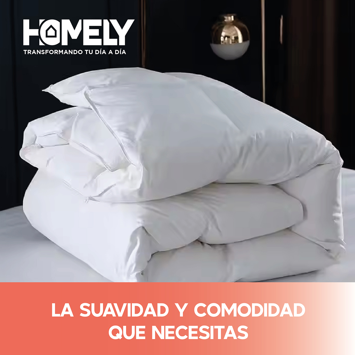 CUBRECAMA HOMELY 2 PLAZAS BLANCO COBERTOR PLUMA PECHO GANSO LUX - 8