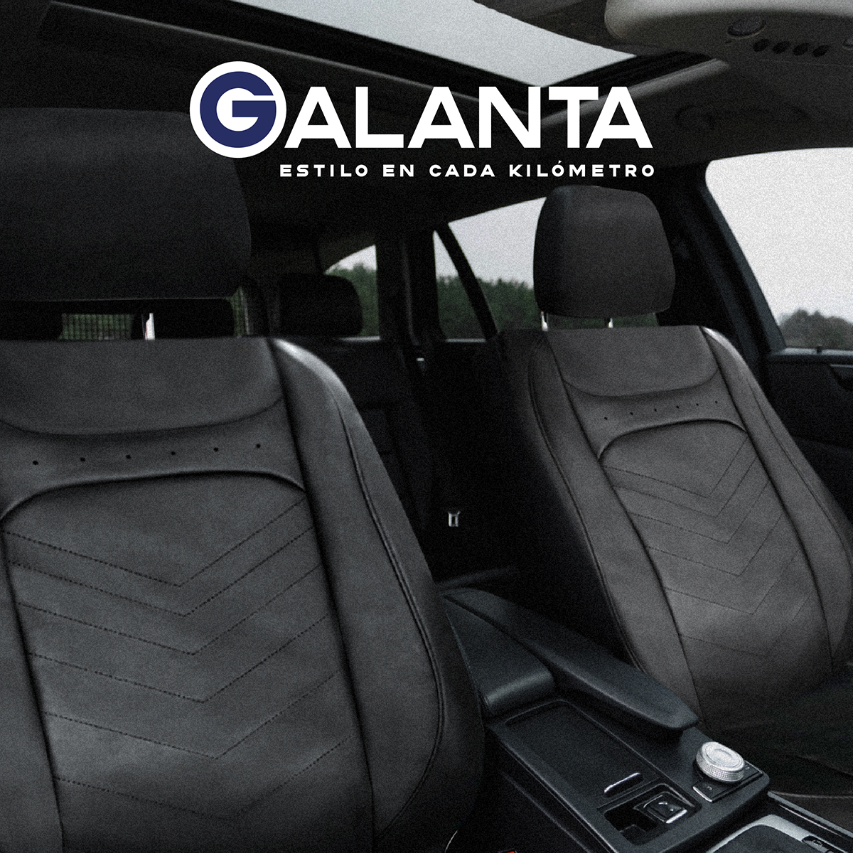 FUNDA CUBRE ASIENTO GALANTA LUXURY NEGRO 4.8MM 18D FOAM - 7