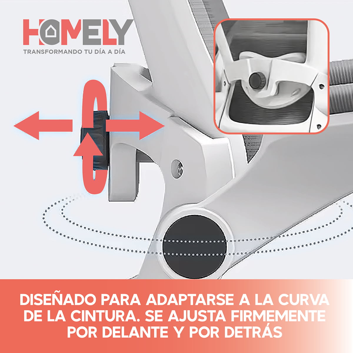 SILLA OFICINA HOMELY ERGONÓMICA NEGRO ESCRITORIO EJECUTIVA GERENCIAL - 5