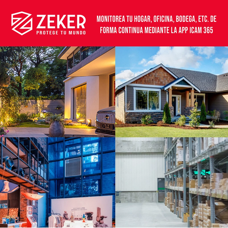 CÁMARA SEGURIDAD SOLAR ZEKER VIGILANCIA DOBLE 3MP PACK X2 - 7
