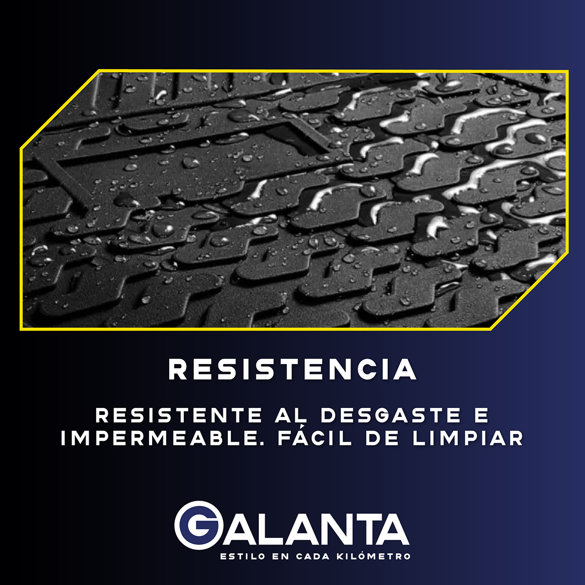 ALFOMBRA 4 PISO DE GOMA AUTO SUV GALANTA UNIVERSAL AJUSTABLE - 5