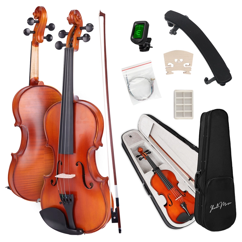 VIOLIN 4/4 ACUSTICO IBRAH MUSIC ESTUCHE Y ARCO + ACCESORIOS - 1