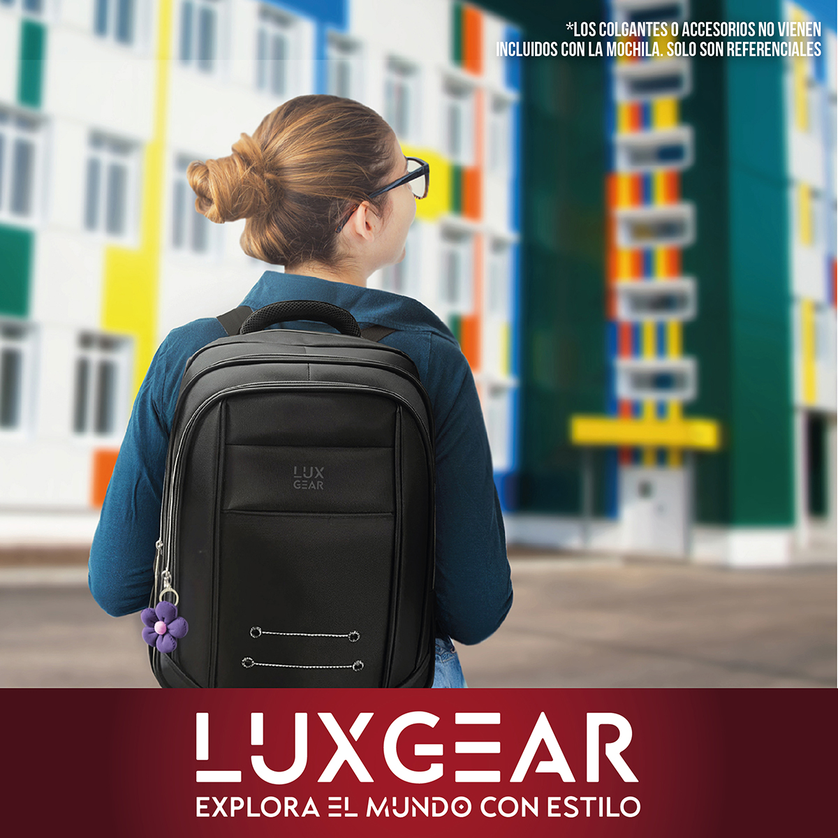 MOCHILA ESCOLAR NOTEBOOK NIÑOS INFANTIL LUXGEAR BOLSO 40L - 9