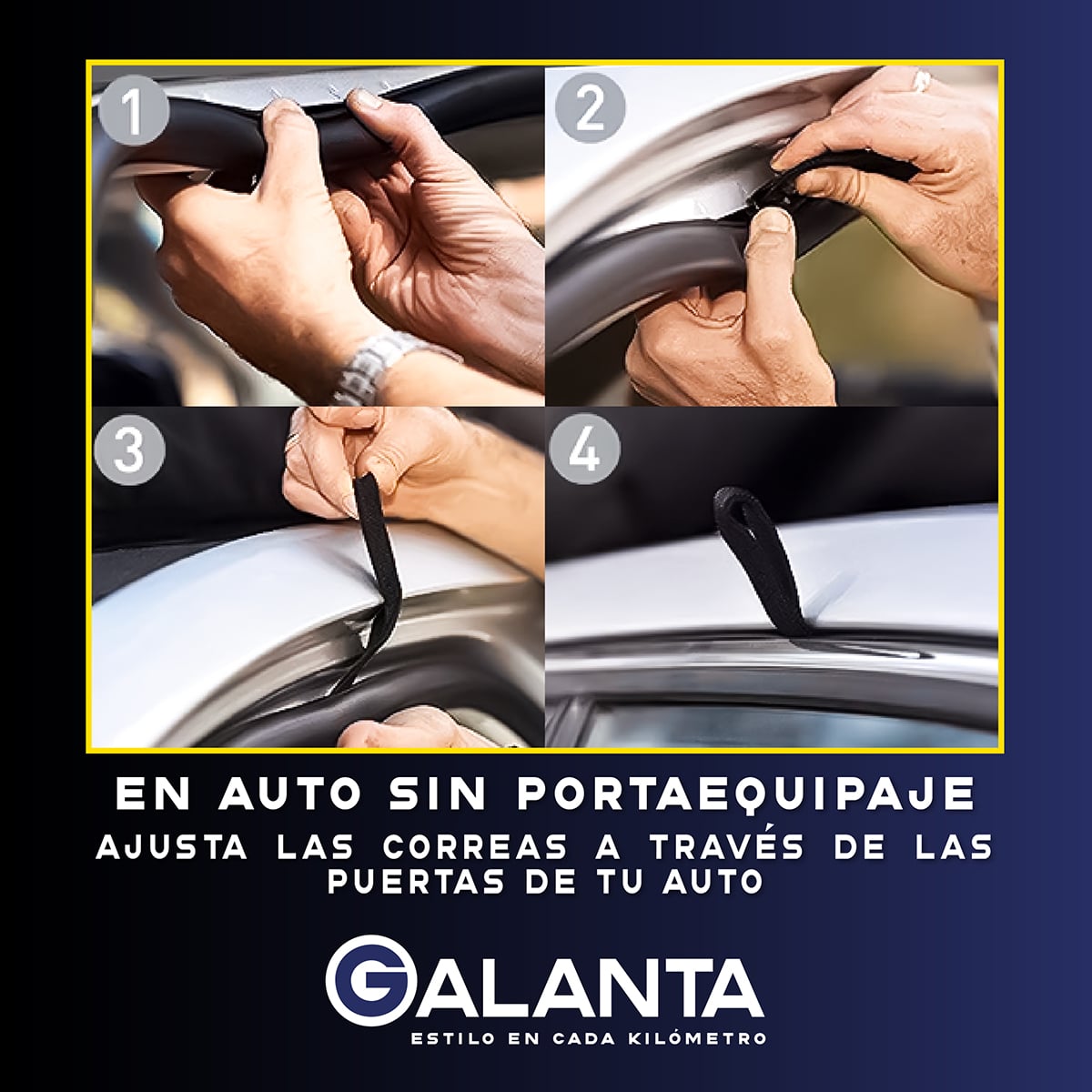 BOLSO PORTA EQUIPAJE TECHO GALANTA AUTO 550L IMPERMEABLE - 3