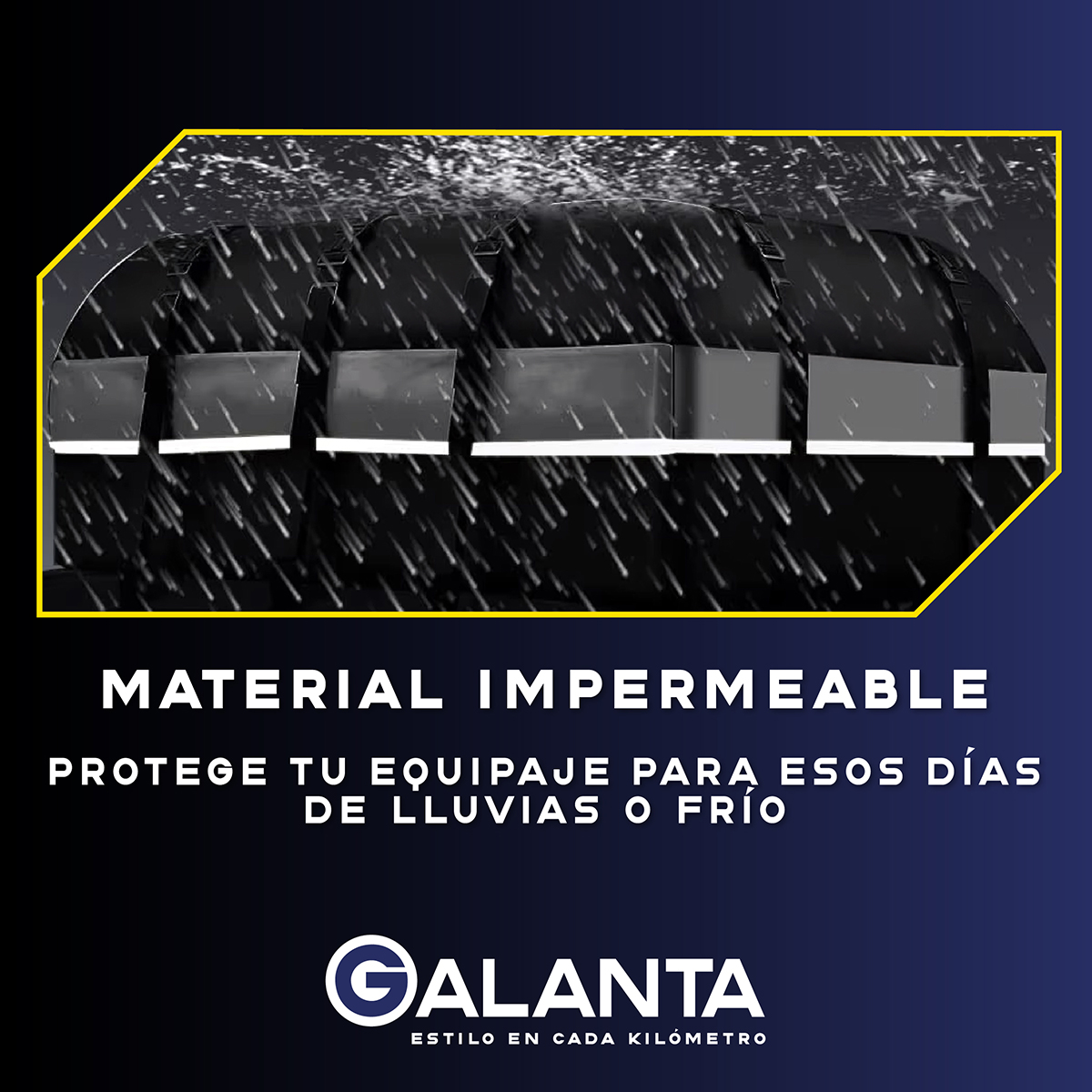 BOLSO PORTA EQUIPAJE TECHO GALANTA AUTO 550L IMPERMEABLE - 4