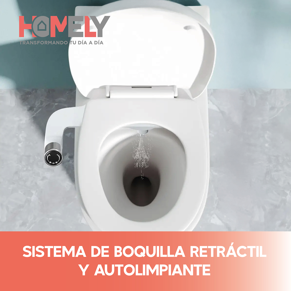 BIDET DUCHA HOMELY WC INODORO SET UNIVERSAL FLUJO AJUSTABLE - 9