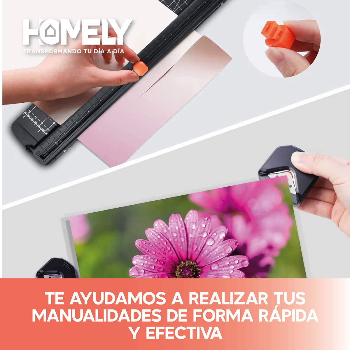 TERMOLAMINADORA PLASTIFICADORA HOMELY + ACCESORIOS + LAMINAS - 8