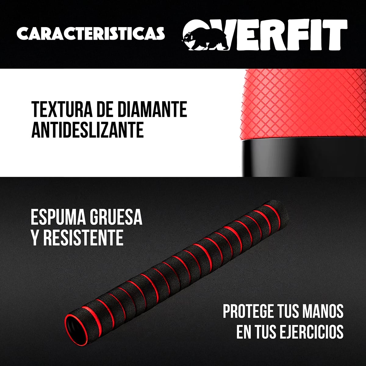 SET MANCUERNAS + BARRA + KETTLEBELL UNIBLES OVERFIT 30KG - 7