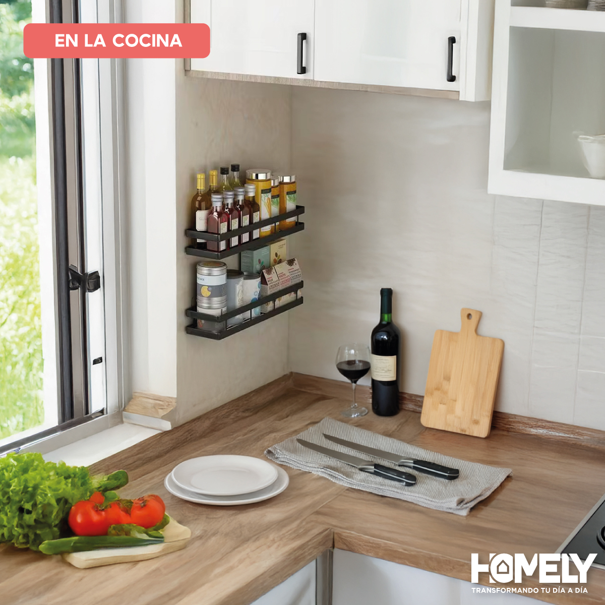 ORGANIZADOR DE DUCHA HOMELY REPISA ESTANTE ALUMINIO SET X2 - 7