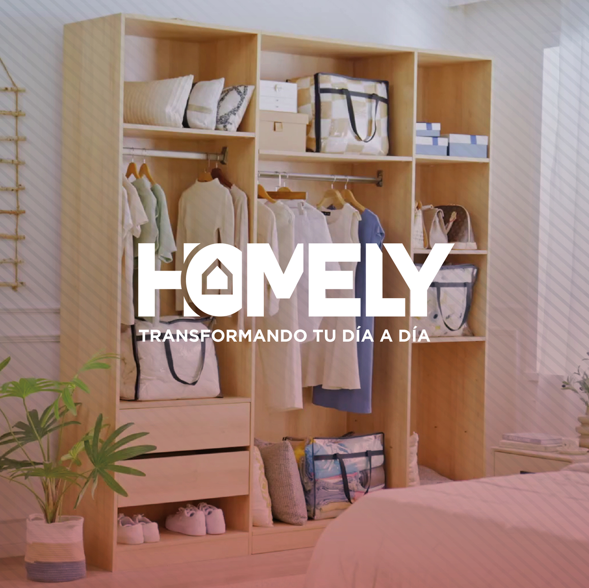 BOLSAS ORGANIZADORAS ALMACENAMIENTO PLASTICAS HOMELY 40L X4 - 9