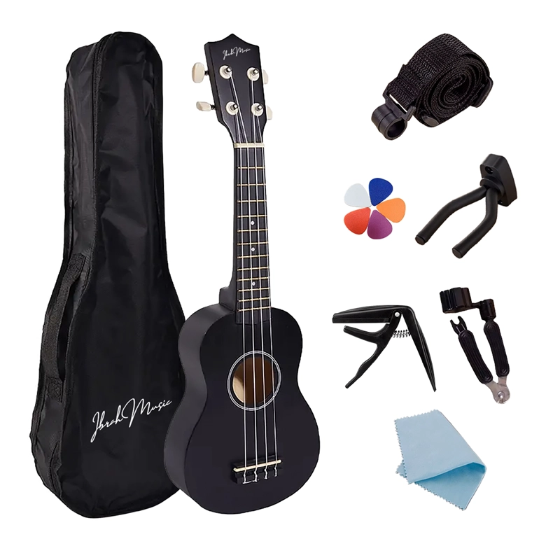 UKELELE SOPRANO CONCIERTO 21 PULGADAS IBRAH + ACCESORIOS - 1