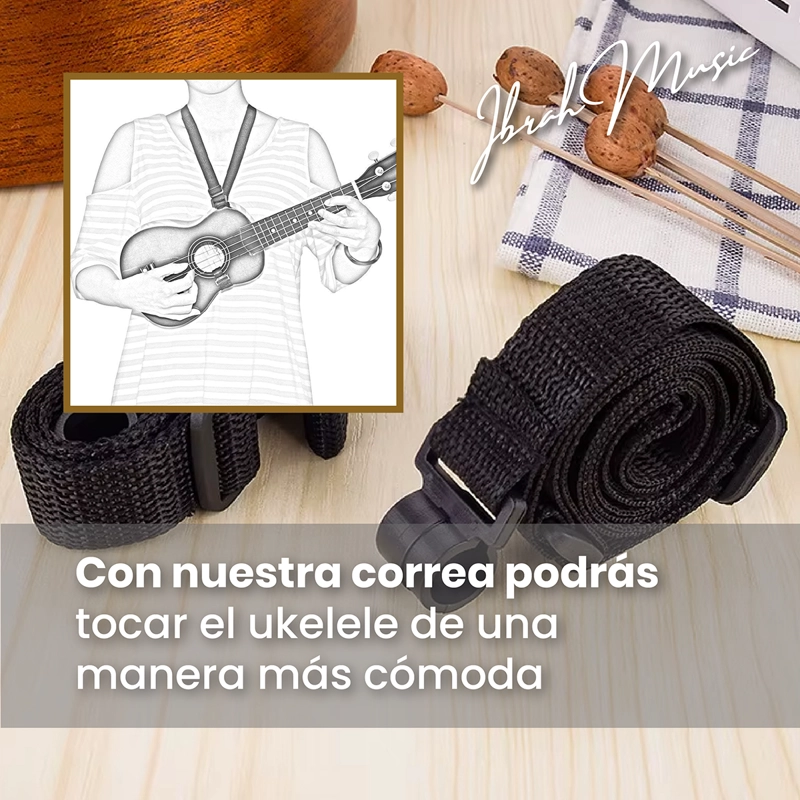 UKELELE SOPRANO CONCIERTO 21 PULGADAS IBRAH + ACCESORIOS - 7