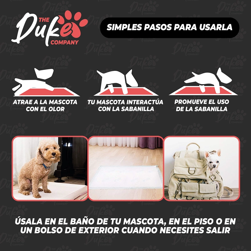 SABANILLAS DE PERRO CARBON 60X60 DUKE 6 CAPAS AROMATICAS 40U - 8
