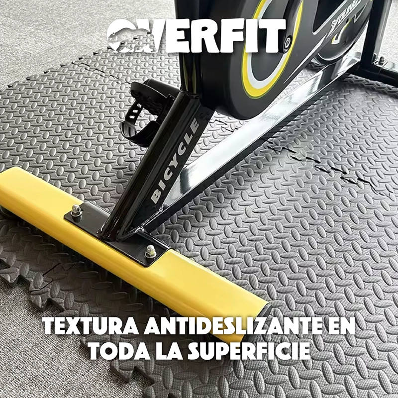 PISO GOMA EVA ALFOMBRA DEPORTIVA GIMANSIO 12MM 60X60CM X16UN - 4