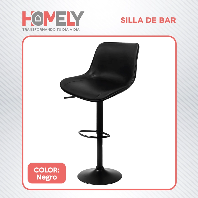 TABURETE SILLA DE BAR HOMELY ALTURA REGULABLE COCINA 80CM - 9