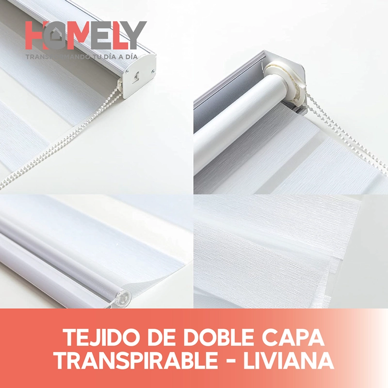 CORTINAS ROLLER DUO 100% DIA Y NOCHE ZEBRA 150X200CM HOMELY - 7