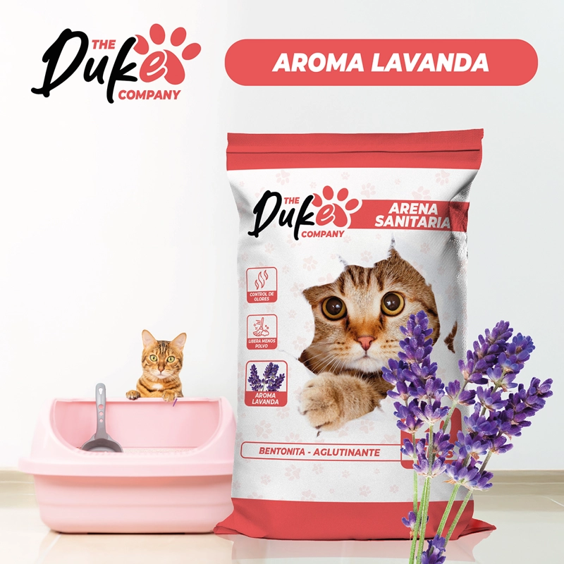 ARENA PARA GATO 20 KILOS DUKE BENTONITA AGLUTINANTE LAVANDA - 4