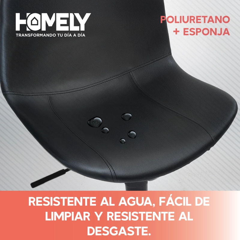 TABURETE SILLA DE BAR HOMELY ALTURA REGULABLE COCINA 80CM X2 - 5