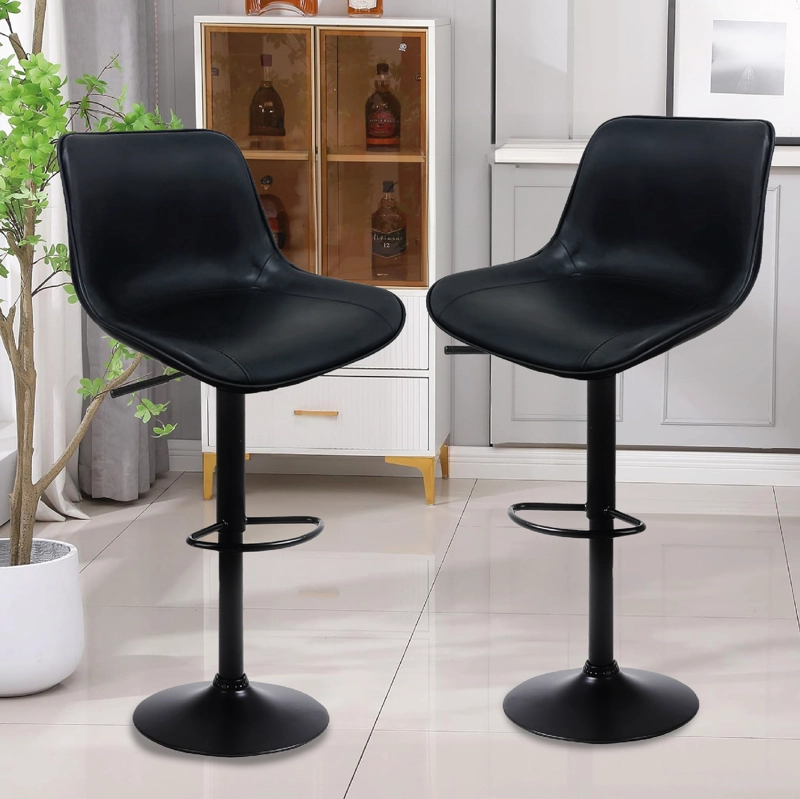 TABURETE SILLA DE BAR HOMELY ALTURA REGULABLE COCINA 80CM X2 - 6