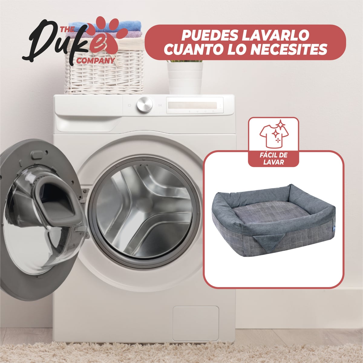CAMA PARA PERRO MASCOTAS ANTIESTRES LAVABLE DUKE TALLA S - 7