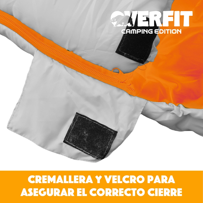 SACO DE DORMIR TERMICO 0 A 15 GRADOS MOMIA OVERFIT CAMPING - 5