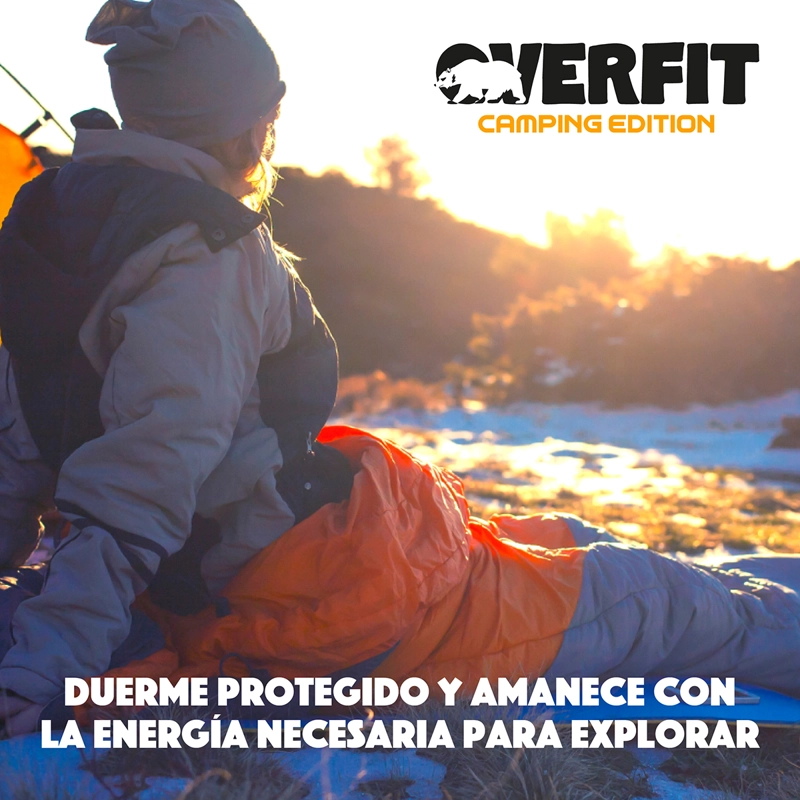 SACO DE DORMIR TERMICO 0 A 15 GRADOS MOMIA OVERFIT CAMPING - 8