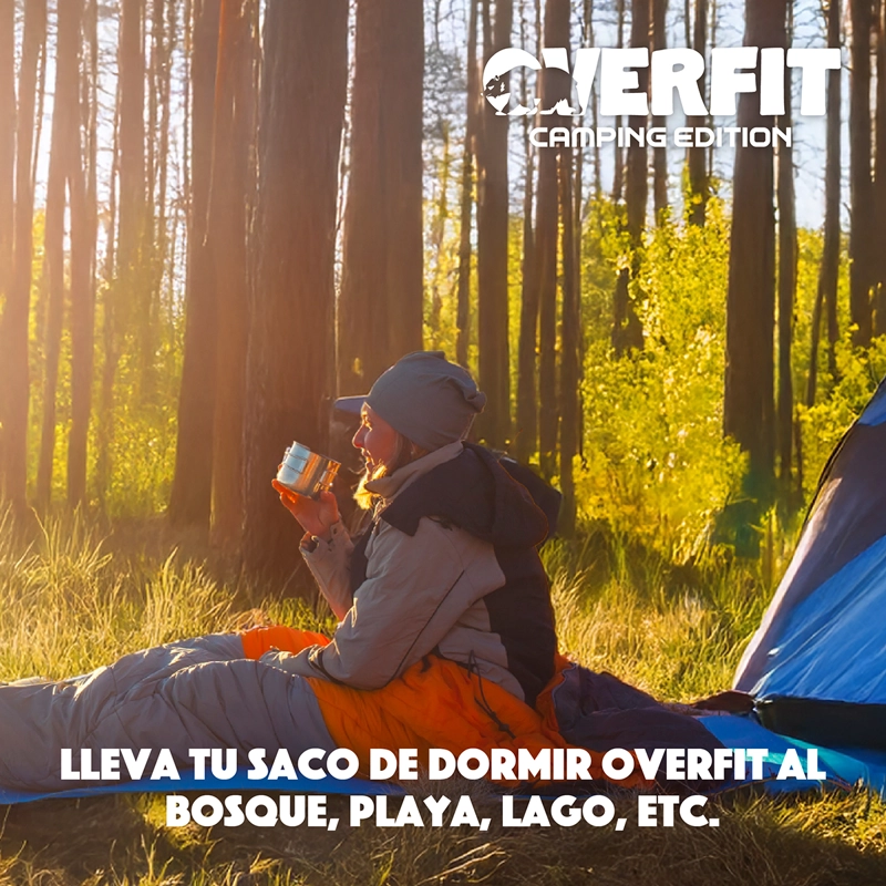SACO DE DORMIR TERMICO 0 A 15 GRADOS MOMIA OVERFIT CAMPING - 9