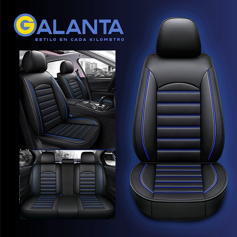 FUNDA CUBRE ASIENTO GALANTA ECO CUERO SET 5 ASIENTOS LUXURY - 8