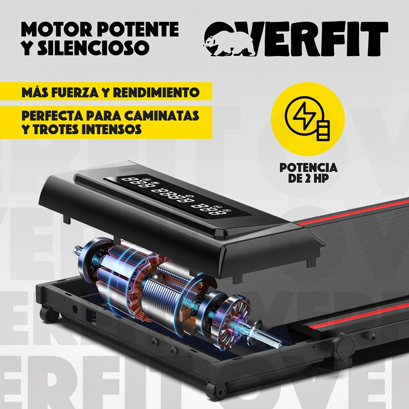 TROTADORA 2 HP OVERFIT CAMINADORA ELECTRICA PLEGABLE 10 KM/H - 5