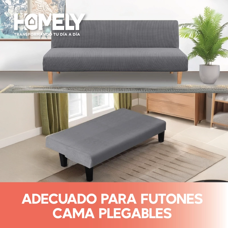 FUNDA CUBRE SILLON SOFA FUTON HOMELY 3 CUERPOS PREMIUM - 7