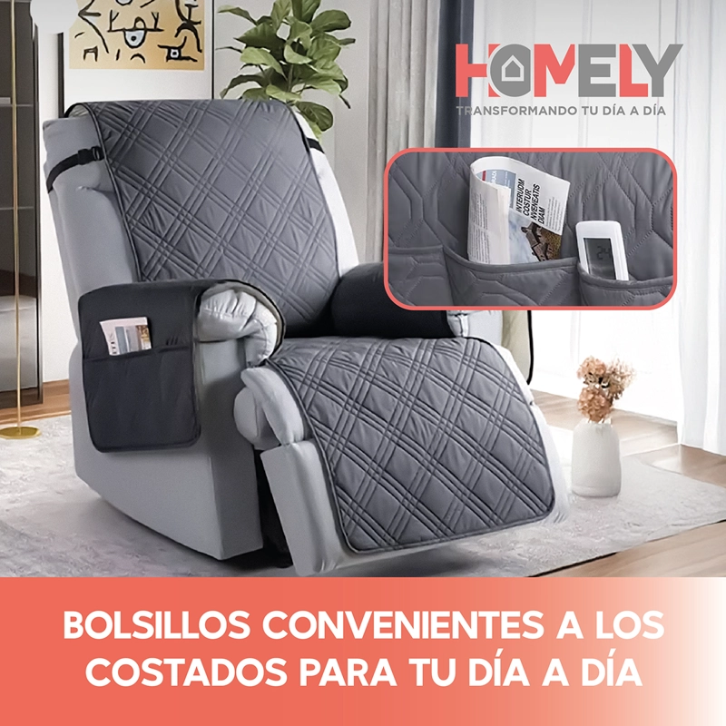 FUNDA CUBRE SILLON SOFA HOMELY AJUSTABLE IMPERMEABLE - 8