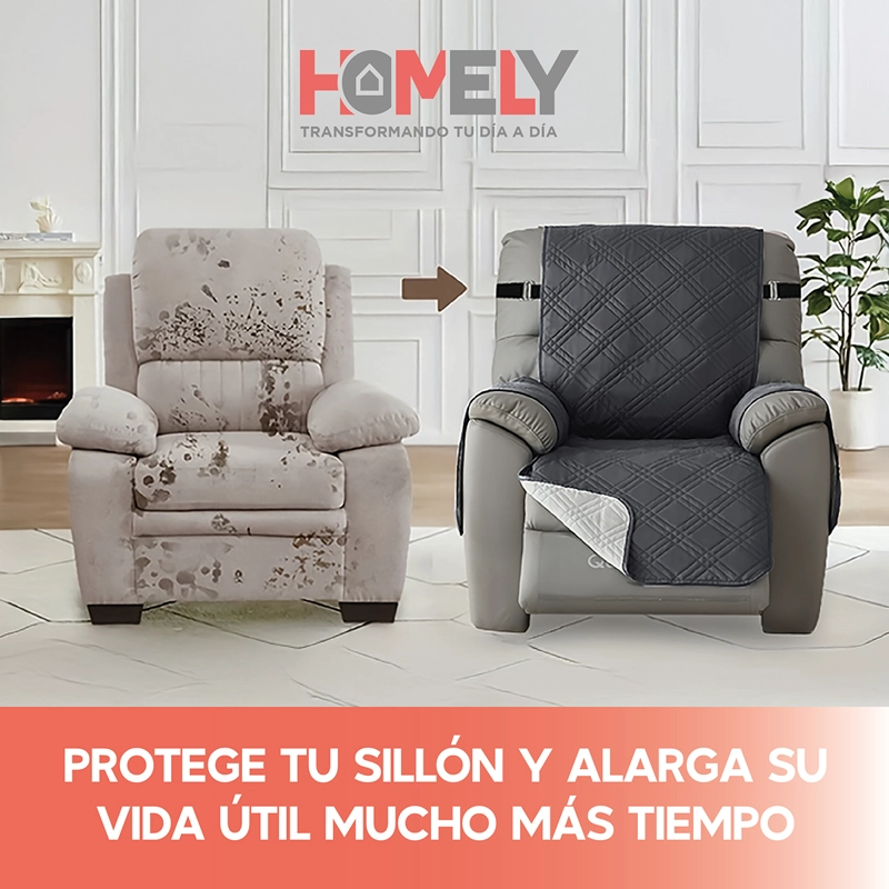 FUNDA CUBRE SILLON SOFA HOMELY AJUSTABLE IMPERMEABLE - 9