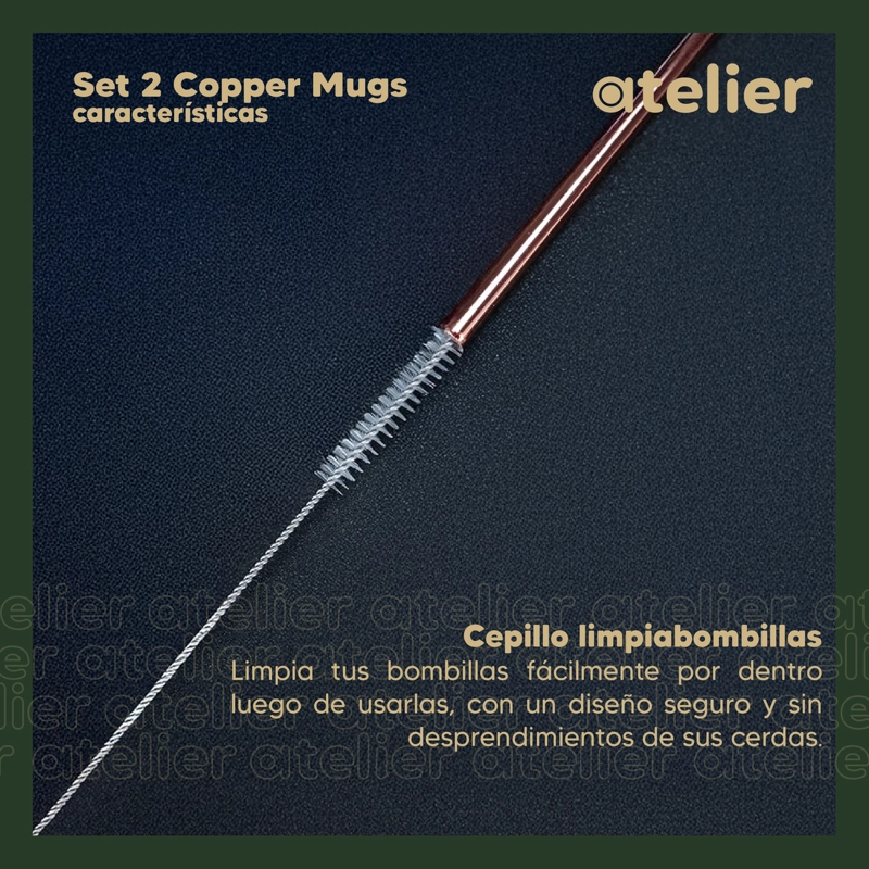 MUGS COBRE MOSCOW MULE VASOS COCTEL ATELIER 500 ML SET X2 - 5