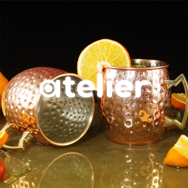MUGS COBRE MOSCOW MULE VASOS COCTEL ATELIER 500 ML SET X2 - 7