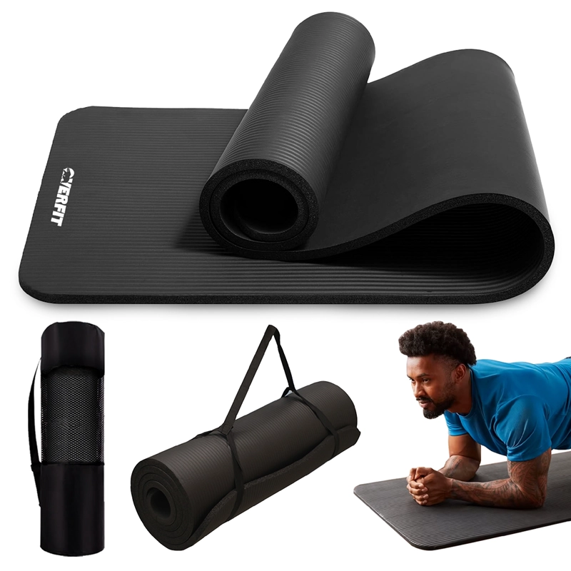 MAT YOGA NBR 15MM OVERFIT EJERCICIO ALFOMBRA ANTIDESLIZANTE - 1