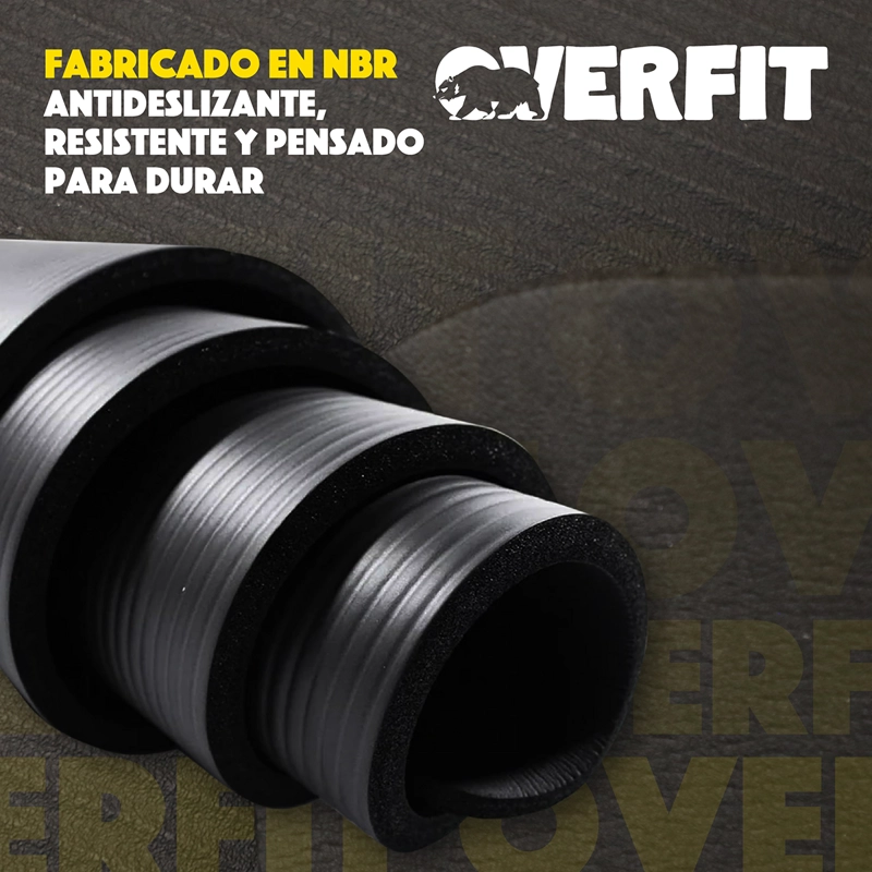 MAT YOGA NBR 15MM OVERFIT EJERCICIO ALFOMBRA ANTIDESLIZANTE - 5