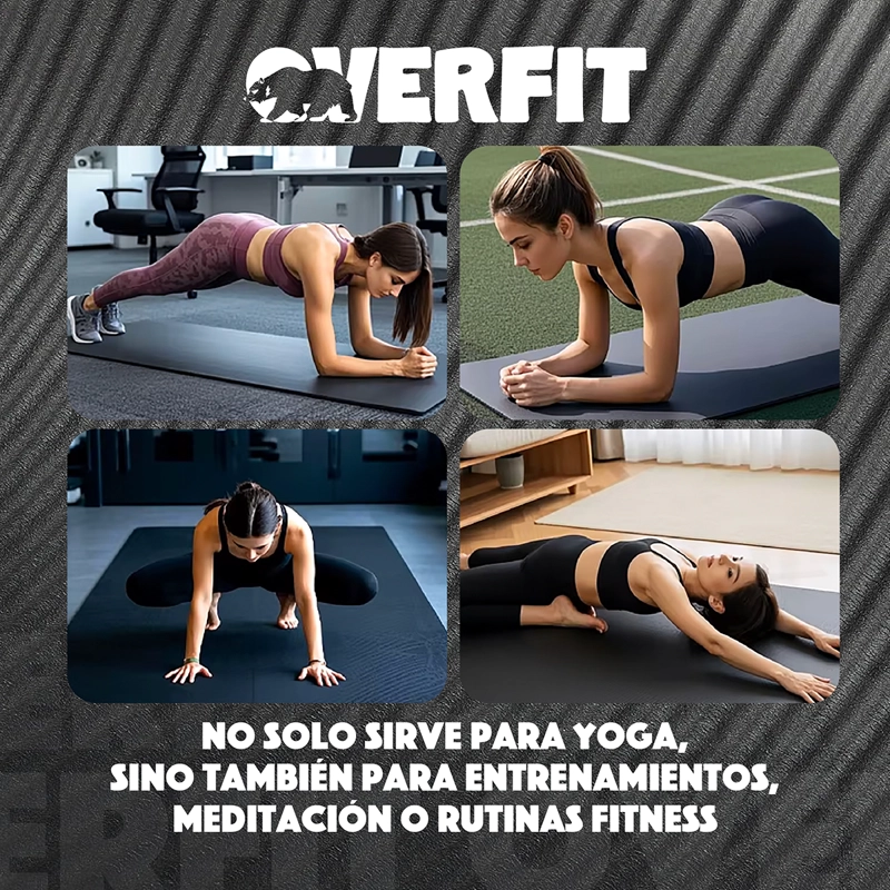 MAT YOGA NBR 15MM OVERFIT EJERCICIO ALFOMBRA ANTIDESLIZANTE - 8
