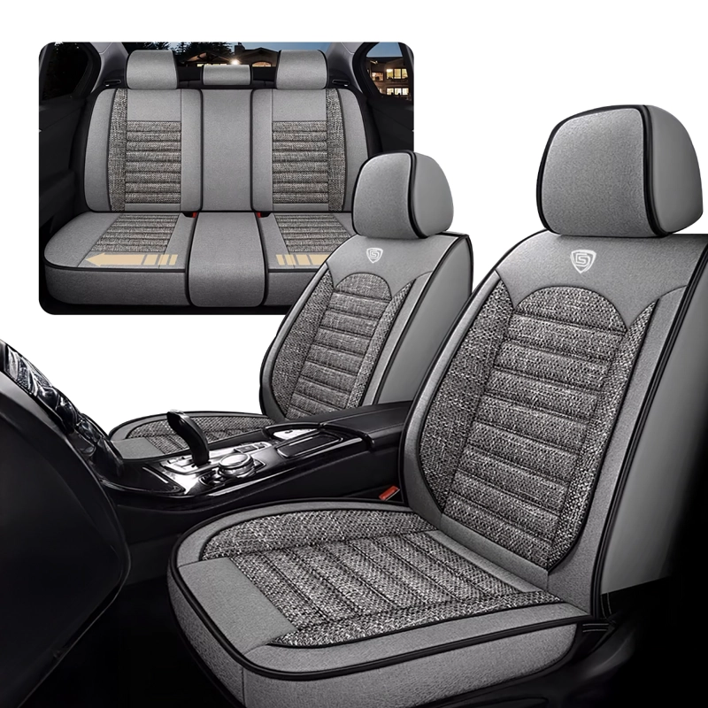FUNDA CUBRE ASIENTO LINO PU GALANTA SET 5 ASIENTOS LUXURY - 1