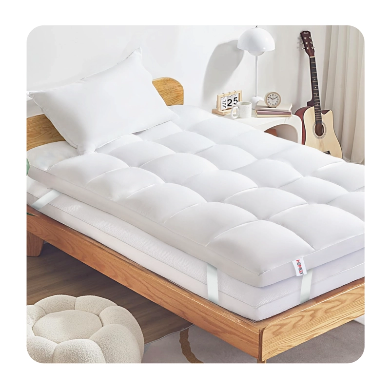 TOPPER CUBRE COLCHON 1.5 PLAZAS HOMELY ACOLCHADO PREMIUM - 1