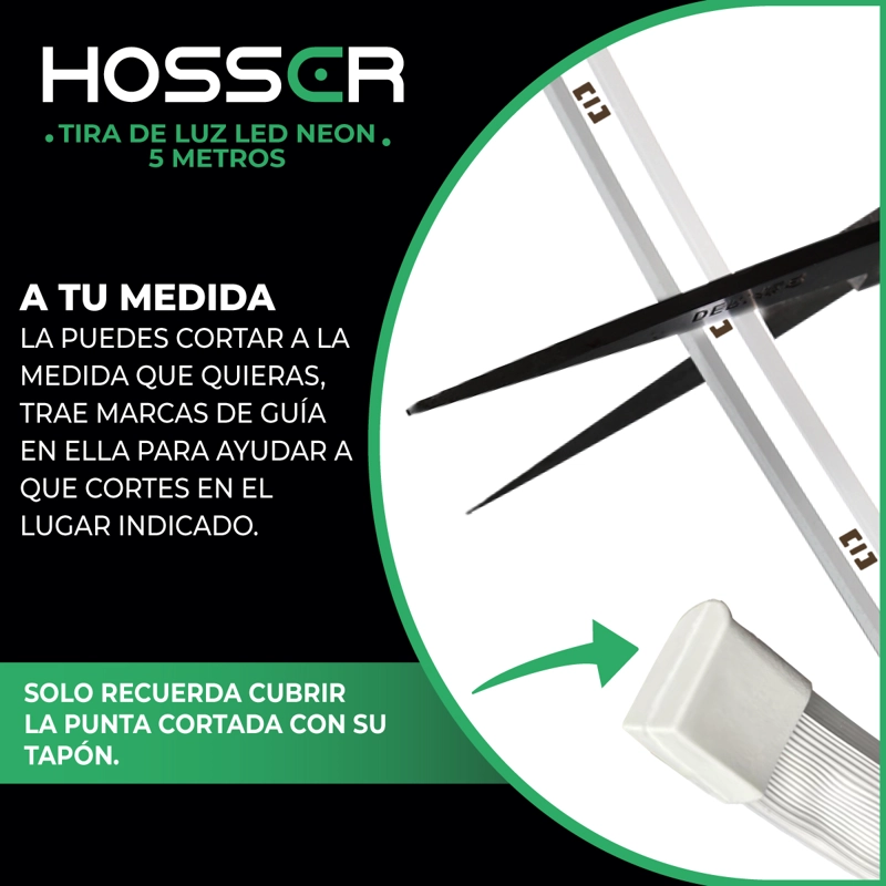 TIRAS LUCES LED NEON HOSSER CINTA LED RGB 5 MT FLEXIBLE TUYA - 6
