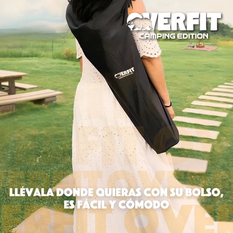 SILLA PLEGABLE CAMPING OVERFIT + BOLSO TRANSPORTE PLAYA - 7