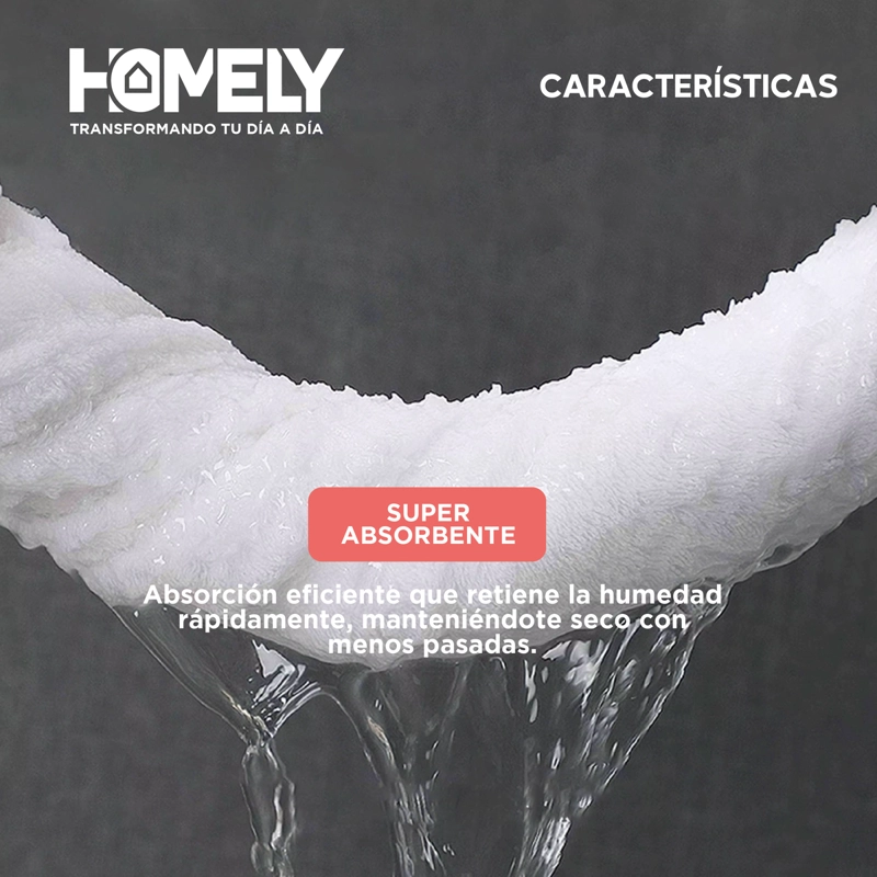 TOALLAS DE BAÑO ALGODON HOMELY 500 GSM CUERPO Y MANOS SET X2 - 4