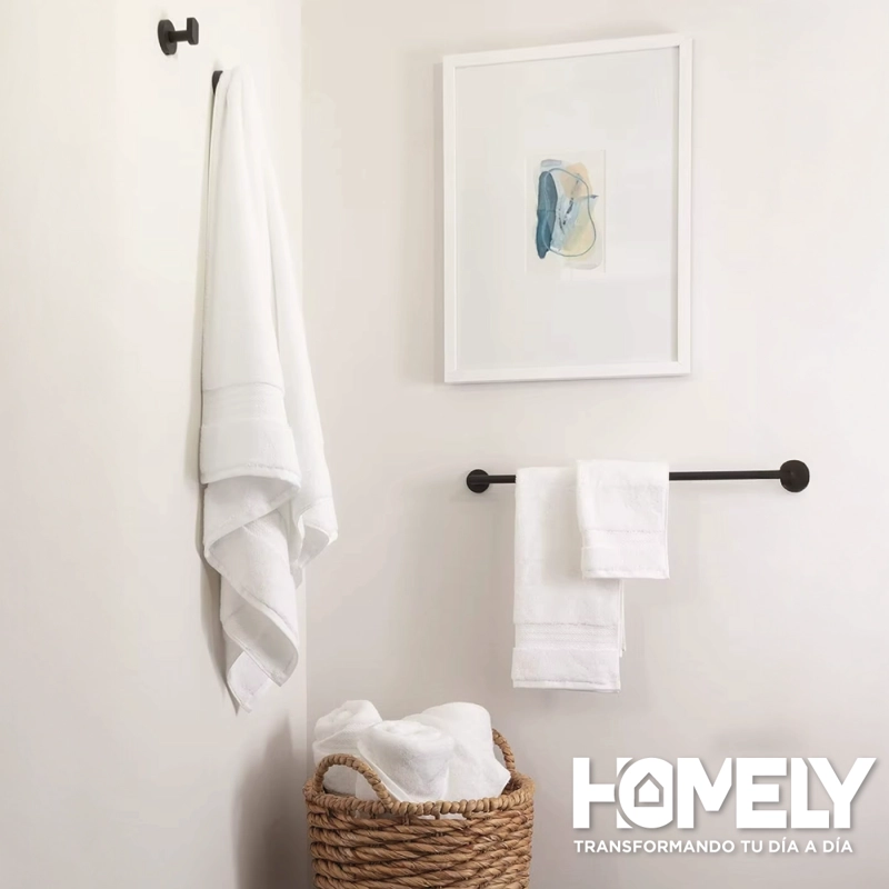 TOALLAS DE BAÑO ALGODON HOMELY 500 GSM CUERPO Y MANOS SET X2 - 9