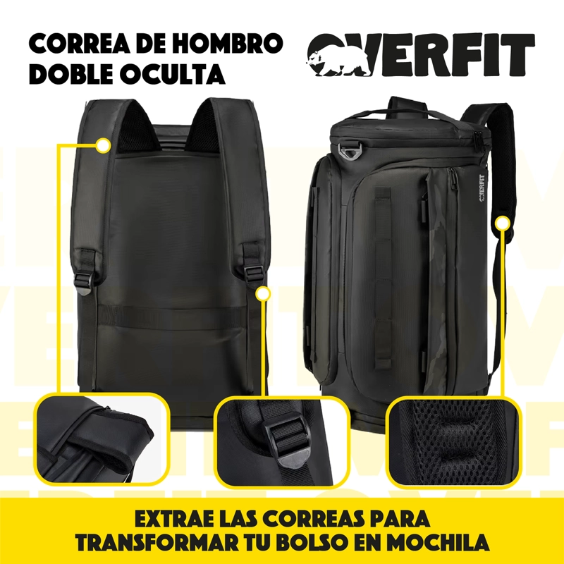 BOLSO GYM DEPORTIVO DUFFEL OVERFIT 45L GIMNASIO ENTRENAMIENT - 4