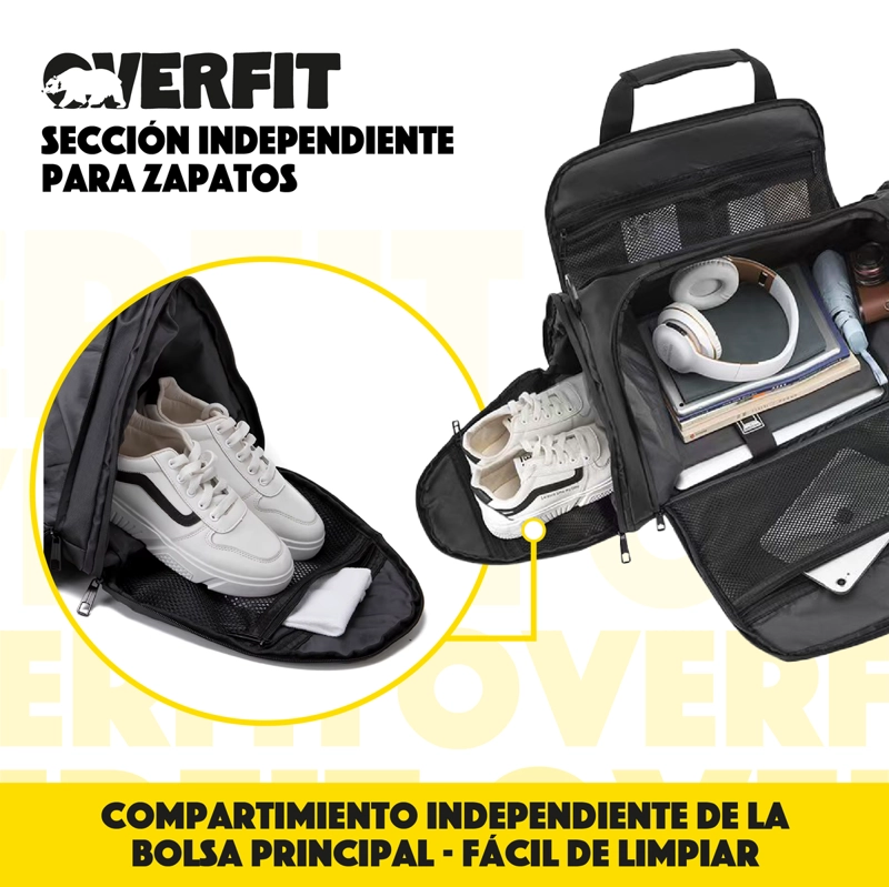 BOLSO GYM DEPORTIVO DUFFEL OVERFIT 45L GIMNASIO ENTRENAMIENT - 5