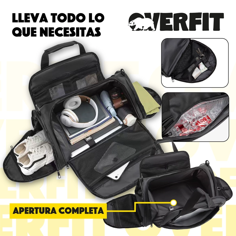 BOLSO GYM DEPORTIVO DUFFEL OVERFIT 45L GIMNASIO ENTRENAMIENT - 6