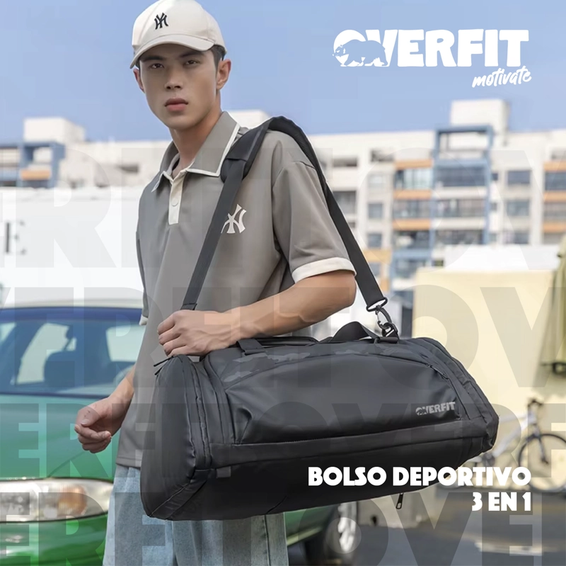 BOLSO GYM DEPORTIVO DUFFEL OVERFIT 45L GIMNASIO ENTRENAMIENT - 9