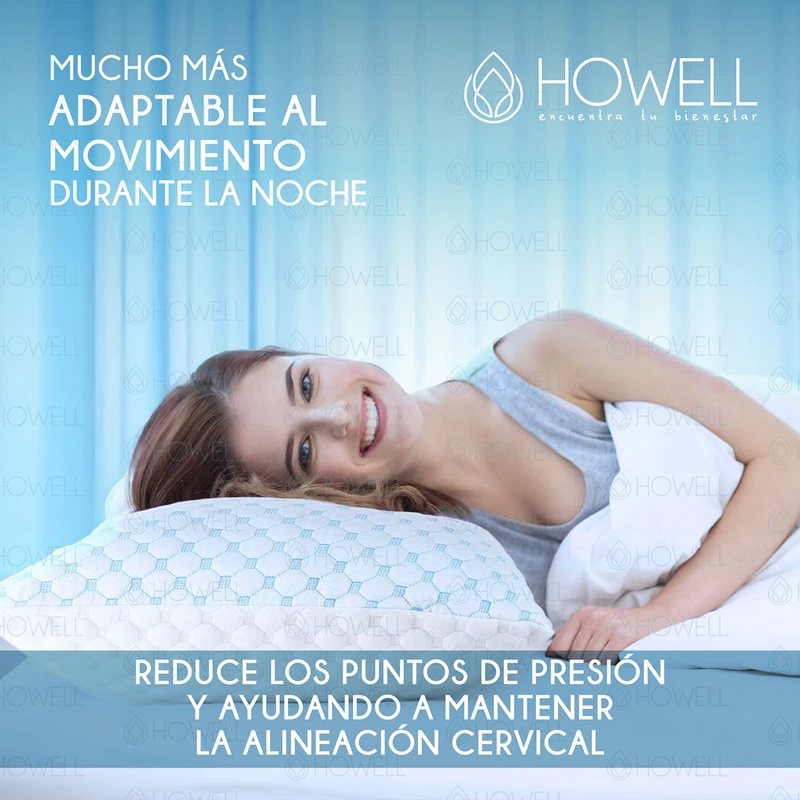 ALMOHADA CERVICAL CLOUDFEEL VISCO HOWELL ORTOPEDICA BAMBU X2 - 5